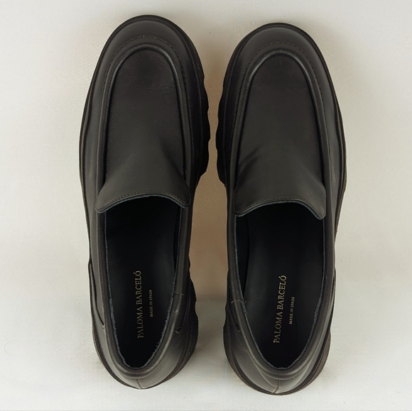 Paloma Barceló Teseo Iris Saw Edge Platform Loafer Moka Brown EU41 US 10.5 NIB - Picture 6 of 15